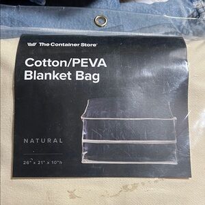 The Container Store Natural Cotton/PEVA Storage Bag